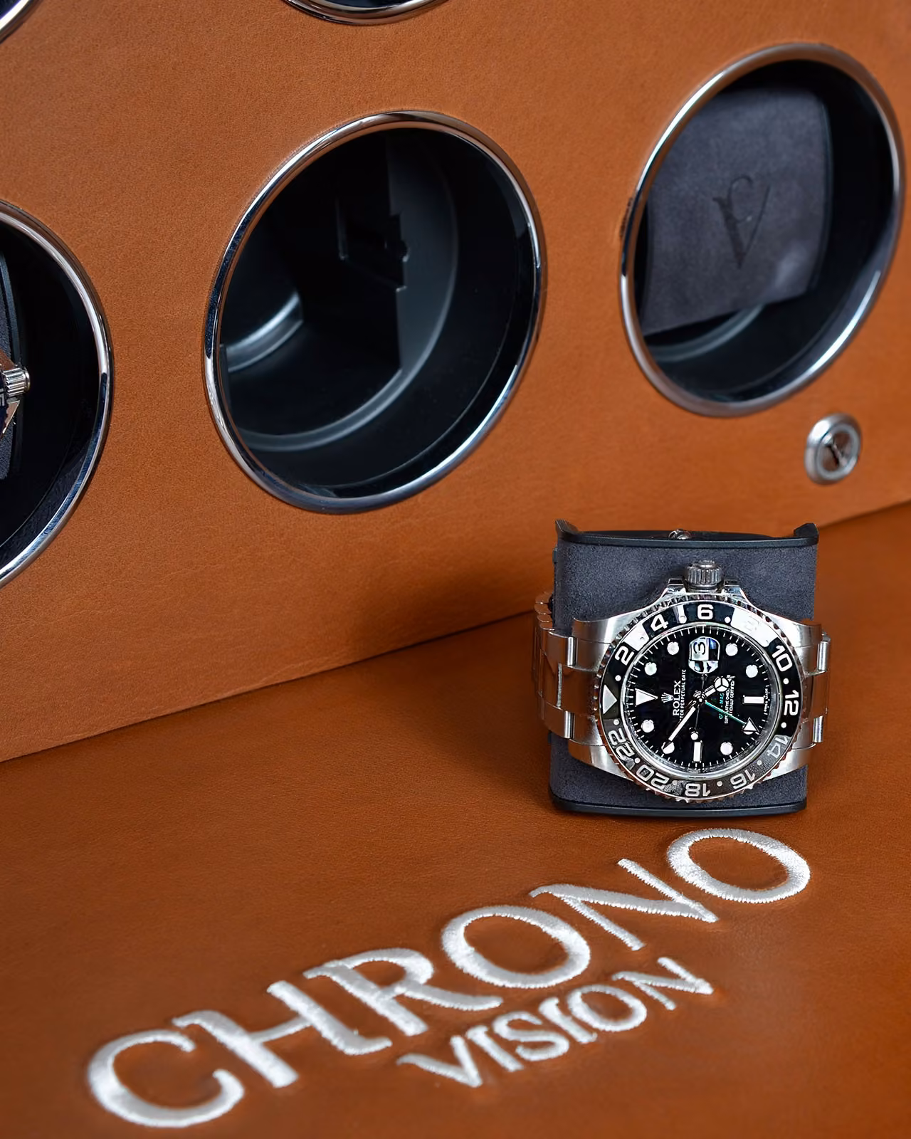 Chronovision watch winding technology inside Luxuria safe